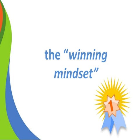 Pointers on mindset, mindset for winning 