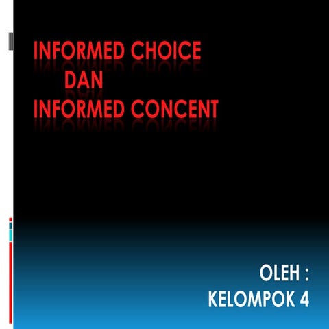 Informed Choice dan Informed Consent | PDF