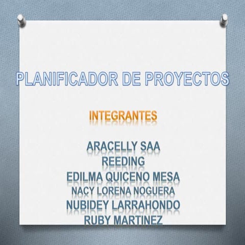Point   palnificador  de proyectos