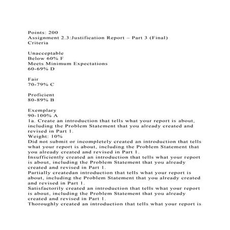 Assignment 2.3 Justification Report This is the final sub.docx