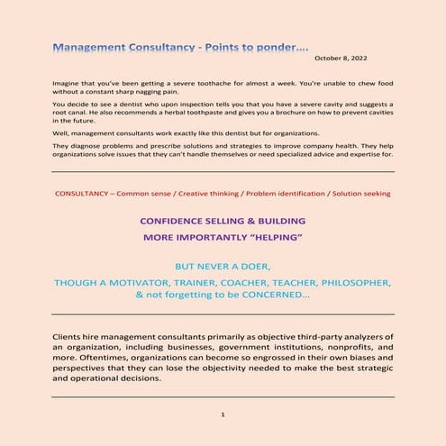 Points to ponder Management Consulting.docx