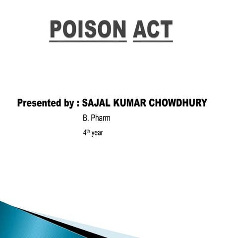 Poison act