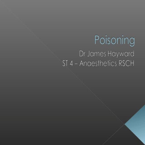 Poisoning