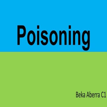 Poisoning