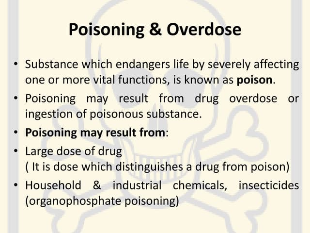 GENERAL PRINCIPLES OF TREATMENT OF POISONING | PPTX