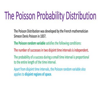 Probability theory poison probability distribution.pptx