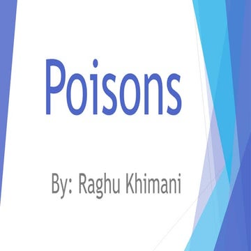 Poisons