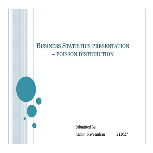 Poisson distribution business statistics