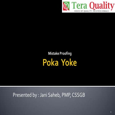 Pokayoke tera quality