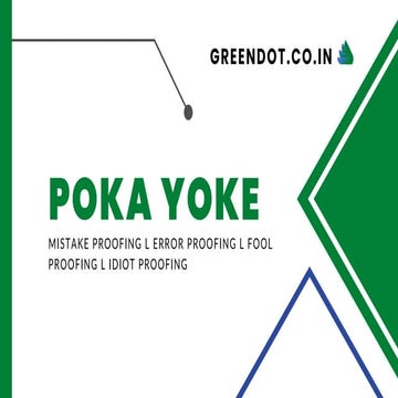 How poka yoke systems can be implemented