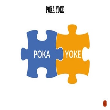 POKA YOKE: content, theirs and meaning along with examples