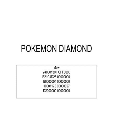 Pkmn Cheats 2 | DOC