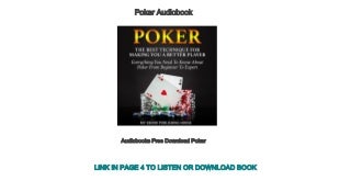 Audiobooks Free Download Poker
