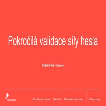 Pokročilá validace síly hesla