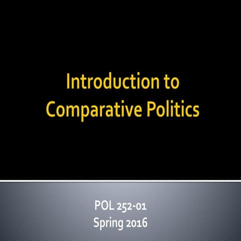 Intro Comparative POL 252 SP16