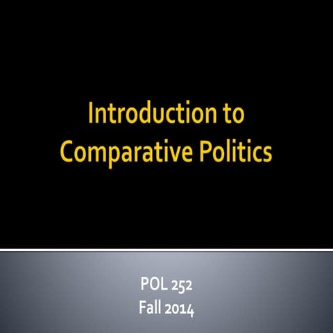 Introduction to Comparative Politics 