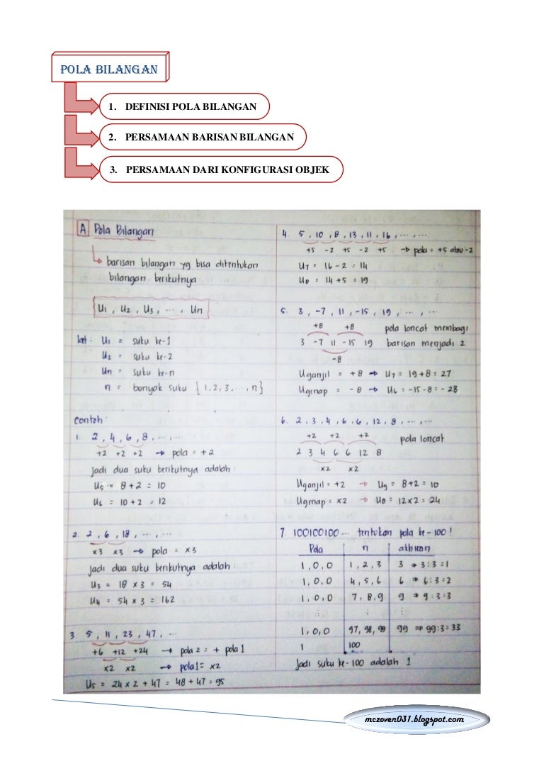Pola Bilangan