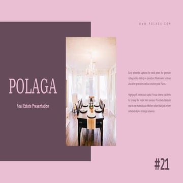 Polaga Presentation : Dark Color Version