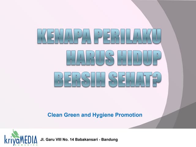 Pola hidup bersih