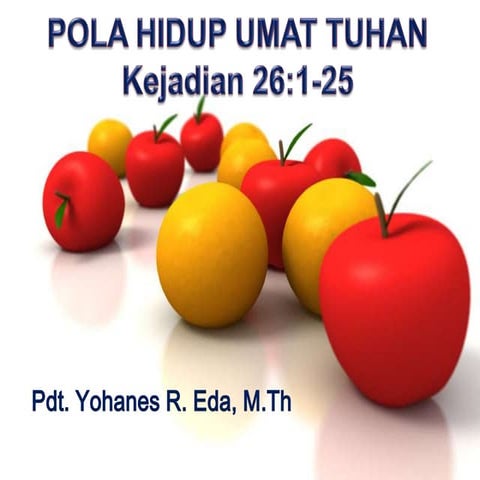 POLA HIDUP UMAT TUHAN