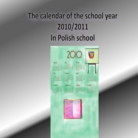 Poland the calendar of the school year