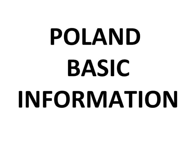 POLAND BASIC FACTS visual data 7