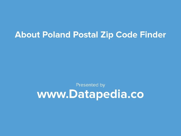 Poland Postal Zip Codes Lookup