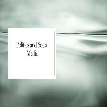 Politics and social media