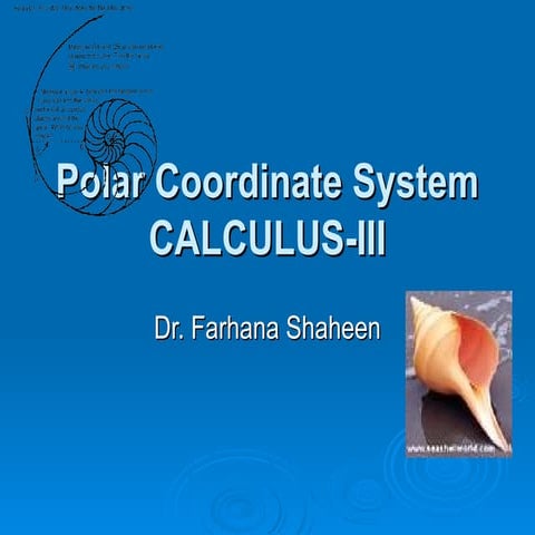 Polar Coordinate System.ppt forn suvey enginnerring