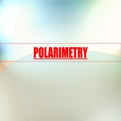 Polarimetry 
