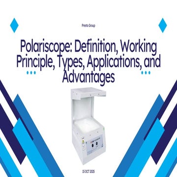 Understanding Polariscope: A Tool for Stress and Optical Analysis