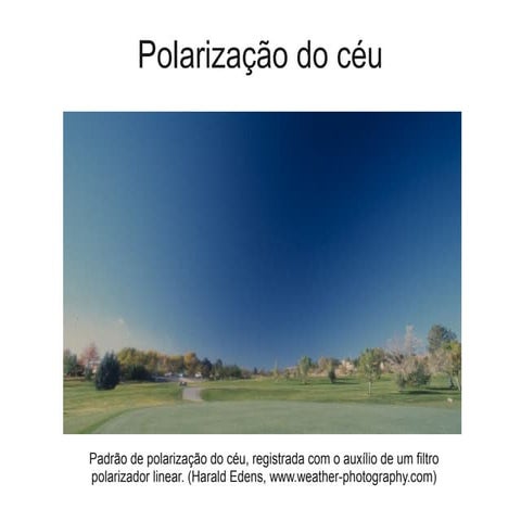 Polarização do céu