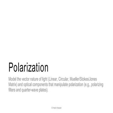Polarization of Light