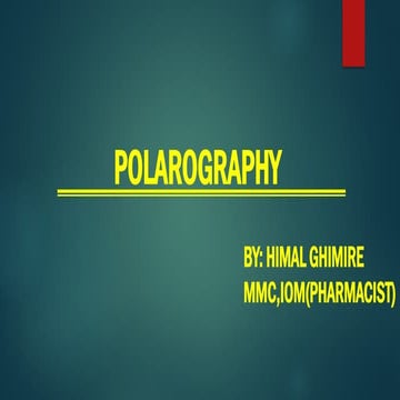 polarography-QA by HIMAL GHIMIRE FROM IOM