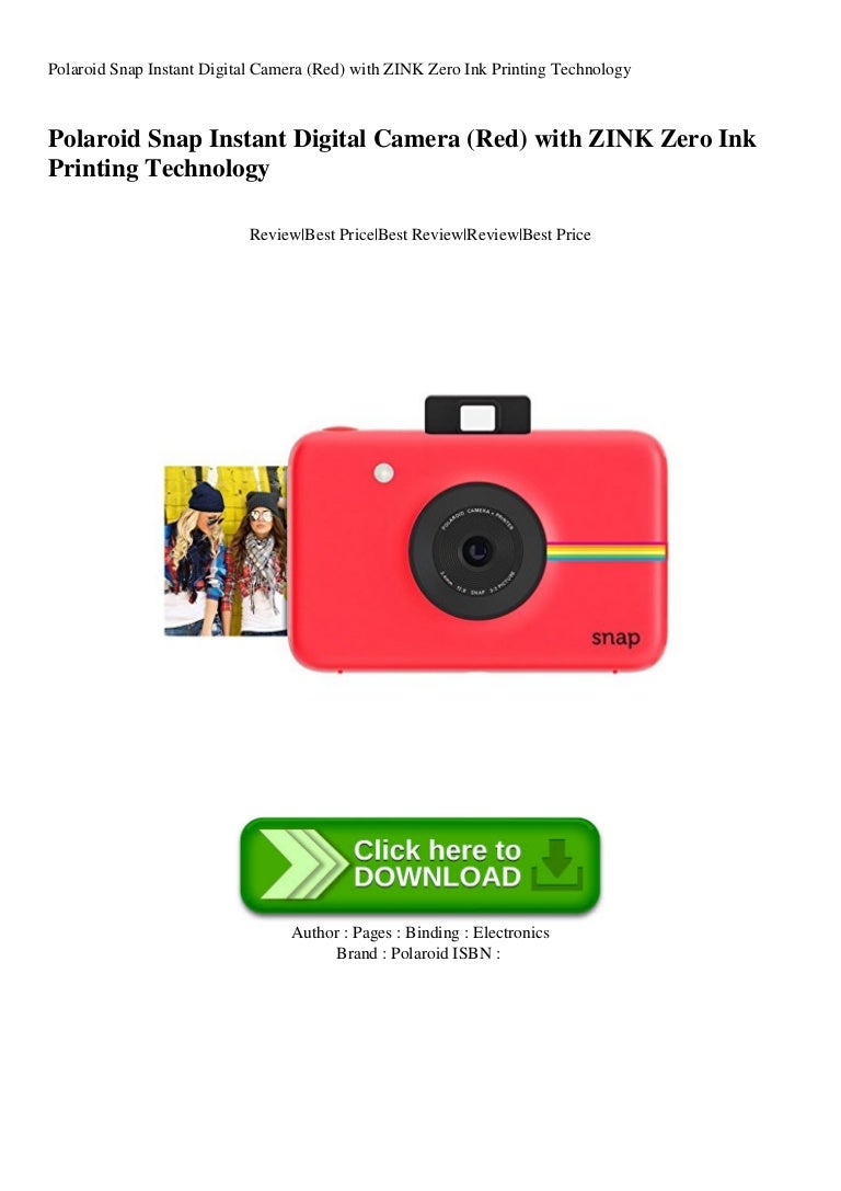 zink polaroid snap instant digital camera