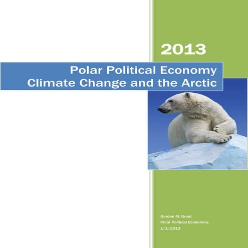 Polar Political Economy, Climate Change, and the Arctic