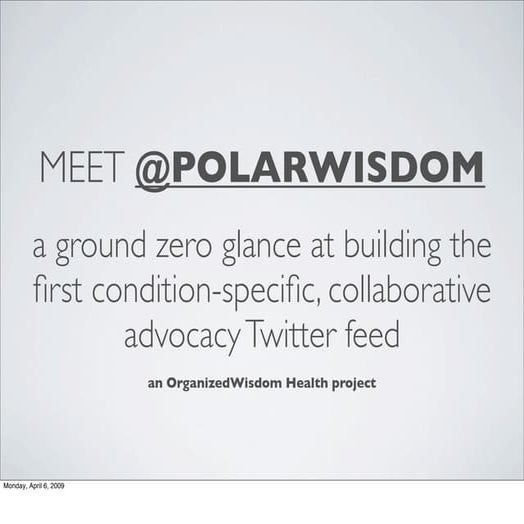 Meet @polarwisdom - A Case Study (PDF)