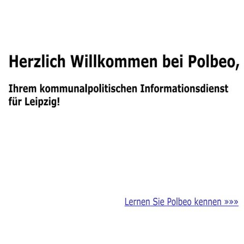 Polbeo > Leipzig Monitor