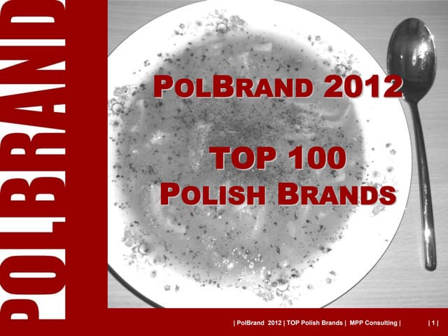 PolBrand 2012 - TOP 100 Polish Brands