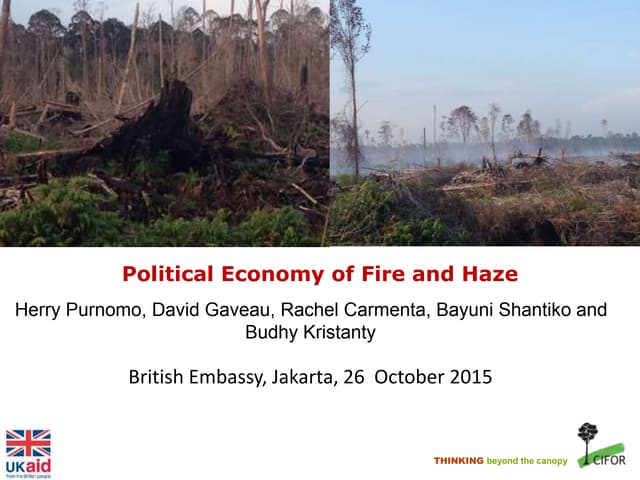 Political Economy of Fire and Haze