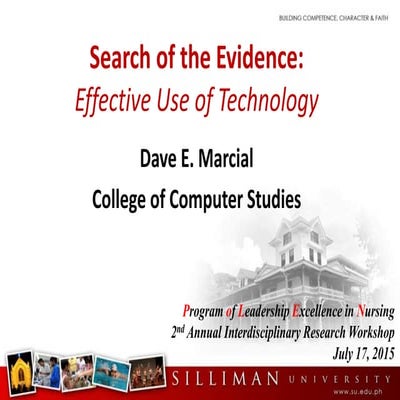 Search of the Evidence: Effective Use of ICT