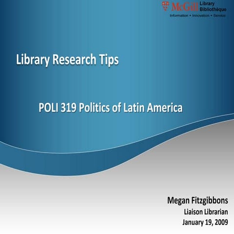 POLI319 Research Tips