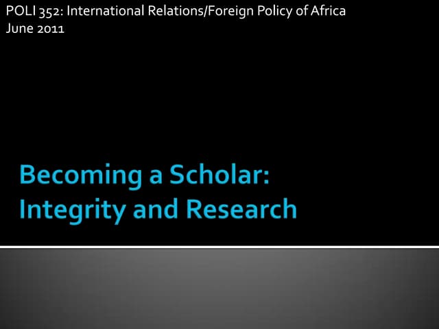 Academic integrity