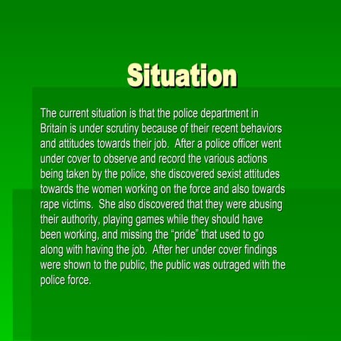 Police Force Scandal