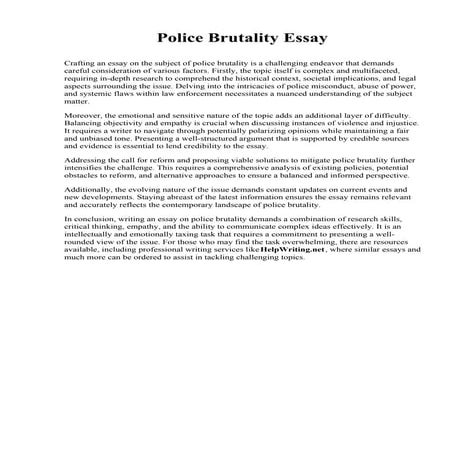 Essay On Police Brutality.pdf