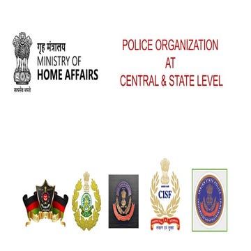 Central and State police organisation pptx