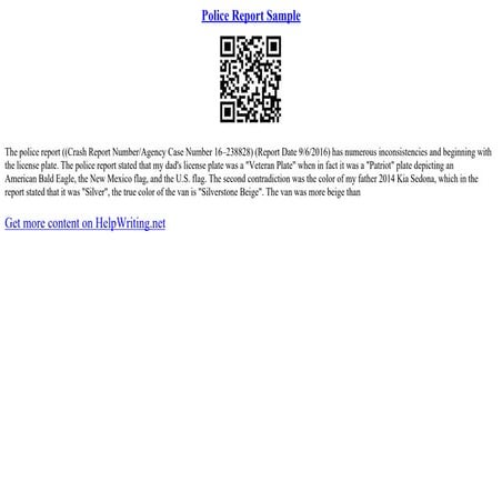 Ethnographic Report Sample | PDF