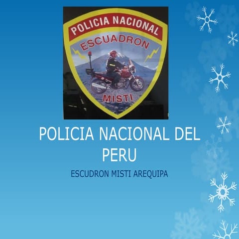 Policia nacional del peru