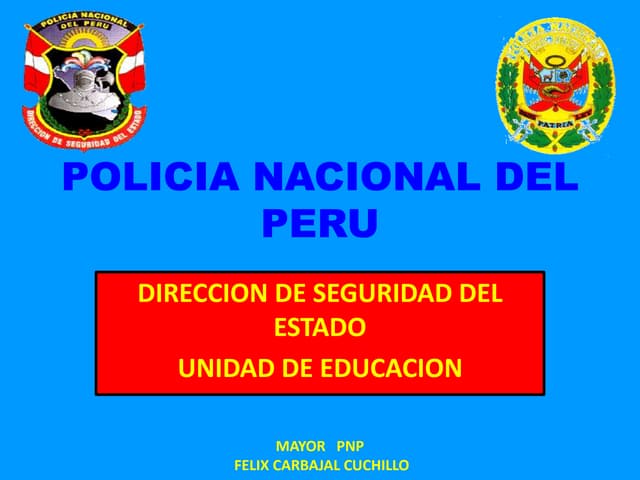 Policia nacional del peru felix