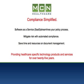 Policy Manager Demo - MCN Healthcare